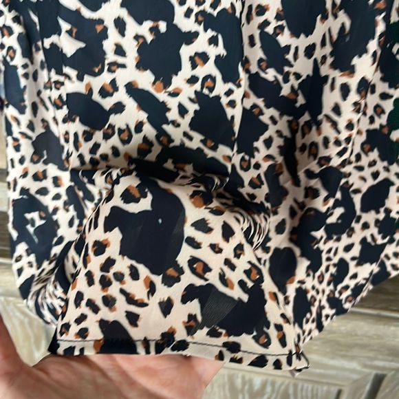 Eloquii Easy V Neck Cheetah La Vida Top Blouse size 24 - Picture 9 of 12
